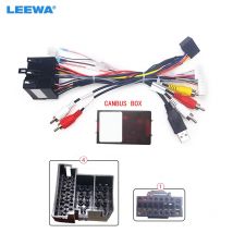 LEEWA Auto Radio 16PIN Android Power Calbe Mit Canbus Box Für KIA Sorento Cerato Audio Kabelbaum Adapter # CA6519