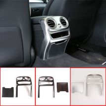 ABS Carbon Chrom Auto Hinten Klimaanlage Outlet Vent Abdeckung Trim Aufkleber Für Mercedes Benz C Klasse W205 19-20 Auto Styling