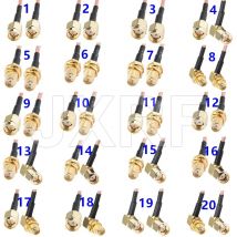 SMA to SMA Cable assemblies SMA Male Female to RP SMA Male Female Straight Right angle RG316 Extension Coax Jumper Pigtail