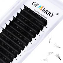 Gemerry Easy Fan Lashes Faux Mink Wimpernverlängerung 8–14 mm Mixlänge Blooming Lashes 2D 3D 5D 6D 8D Russische Volumenwimpern