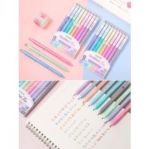 9pcs Line Out Painter Art Marker Pens Set Silver Gold Glitter Liner Highlighter Outline Lettering Drawing Home DIY School F941