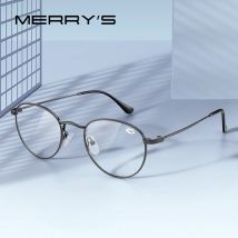 MERRYS DESIGN Klassische Lesebrille Für Männer Frauen Retro Reader Blau Licht Blockieren CR-39 Harz