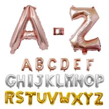 16 32 40 Zoll Folienbuchstabenballons A-Z Lufthelium Alphabet Ballonfiguren Alles Gute zum Geburtstag Hochzeitsdekorationen Erwachsener Name Ballon