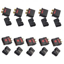 2/5pair QS8-S Heavy Duty Battery Connector Anti-Spark Gold Connector Large Power Plug for RC Plant protection drone Car Model