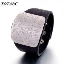 Persönlichkeit Leder Armband Für Frauen mit Legierung Schnalle Einstellbare Mode Vintage Armbänder Femme Schmuck