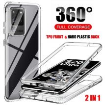 360 Protector Transparent Phone Case For Samsung Galaxy S26 S25 S24 S23 S22 S21FE S20 Plus S10 Note 20 Ultra A54 Full Cover