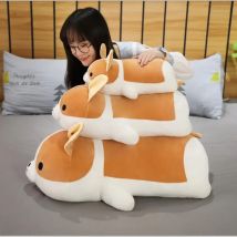 45/70/90CM Big kawaii Shiba Inu Hund Plüsch Spielzeug Kissen Gefüllte Weiche Tier Kissen für Kinder mädchen Schlafen Puppe