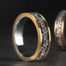 925 silber Nordic Viking Ring Trendy Valknut Ring Silber schweißen kupfer rune Schwanz Ring Mode Schmuck
