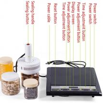 Aluminum Foil Sealing Machine Glass Jar Induction Can Sealer Manual Lid Plastic bottle Cap Seal Packaging Machine 20-100MM 500E