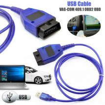 Auto USB Vag-Com Schnittstellenkabel KKL VAG-COM 409.1 OBD2 II OBD Diagnosescanner Autokabel Aux für V W Vag Com Schnittstelle