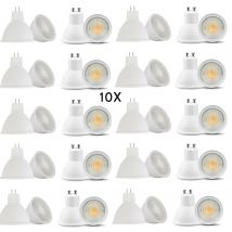 10x dimmbare LED-Lampe GU10 LED-Birne Strahler 220V MR16 GU5.3 COB-Chip 30 Grad Strahl für Home Office Lichtlampe