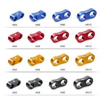 AN4 AN6 AN8 AN10 fittings Anodized line Tube Braided Rubber Hose Clamp Line Oil Fuel Water lupo Separator Kit pipe clamp