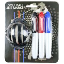 1 Satz Golfball Line Marker Tool Triple Track Vorlage Ausrichtung markiert Tool 3pen mit Blister Box Golf Geschenk