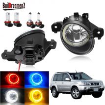 Gruppo fendinebbia Angel Eye per Nissan x-trail T30 2001-2006 paraurti anteriore per auto fendinebbia Halo Ring luce di marcia diurna H11 12V