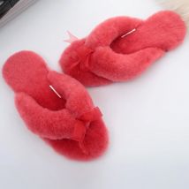 2023 neue Natürliche Schaffell Dame Casual Haus Schuhe Fell Hausschuhe Mode Winter Frauen Hausschuhe Warme Wolle Hause Hausschuhe