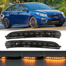 LED Rearview Side Mirror Dynamic Turn Signal Light for Kia K3 Forte Cerato 2019 2020 2021+ Indicator Lamp Smoke / Clear Lens