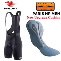 RION spodenki rowerowe męskie Ciclismo Masculina spodenki na szelkach elastyczna poduszka interfejsu długie odległość MTB wyściełane spodenki rajstopy Slim Fit