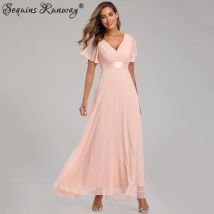 Sexy Pink Chiffon tulle Maxi Summer Dress Women Casual vintage Long Bridesmaid Prom Dresses club Bodycon Party Dress Vestidos