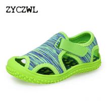 Sandalias de verano para bebés, sandalias de playa para niños, zapatos antideslizantes de fondo suave Unisex para niñas, zapatos anticolisión para exteriores para niños