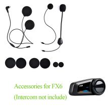 Fodsports FX6 Zubehör Motorrad Helm Bluetooth Intercom Kopfhörer Teil Harte Weiche Mikrofon Typ C USB Kabel Ohrhörer Clip