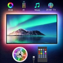 Podświetlenie telewizora Synchronizacja muzyki Zasilana przez USB taśma LED RGB do telewizora 15–80