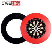 CyeeLife 18in PU Dart board Surround, Dartscheibe Rückwand (Ein Stück nicht EVA 4 Stück) 3,5 cm dicke Schwarz/Rot