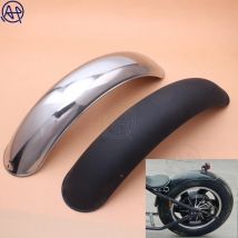 Motorrad Retro Hinten Motorrad Chrom/Schwarz Metall Kotflügel Kotflügel für Vintage Harley BOB