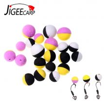 JIGEECARP 10/12PCS Karpfen Angeln Boilies Köder Schaum Pop Up Boilies Ball Resembling Karpfen Haar Zig Rig Feeder Methode angeln Lockt