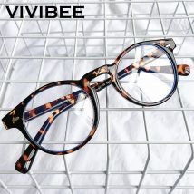 VIVIBEE Kleine Größe Blaues Licht Filter Gläser Männer Leopard Quadratischen Rahmen Gaming UV400 Blue Ray Blockieren Computer Frauen Brillen