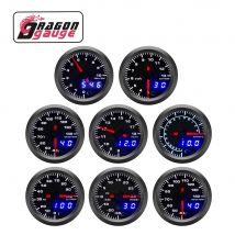 「DRAGON」 52 mm Drehzahlmesser PRM Boost Gauge Spannung EGT Gauge Wassertemperatur Öltemperatur Öldruck Auto Gauge Passend für 12 V Auto