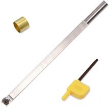 Ci0 16x3.0mm Wood Turning Tools Carbide Tipped Lathe Finisher Tool Bar With  Round 16 Carbide Insert for Wood Hobbyist or DIY