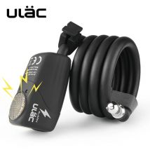 ULAC Bike Lock 110dB Fahrrad Elektronische Alarm Lock Radfahren Bike Stahl Kabel Lock Anti-Diebstahl Fahrrad Umkleide Rennrad sicher Draht Lock