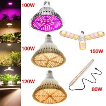 LED Wachsen Licht Gesamte Spektrum 80W/100W/120W/150W E27 Warm Weiß LED wachsen Lampe für Indoor Blume Pflanzen FÜHRTE Wachstum Lampe Sunlike