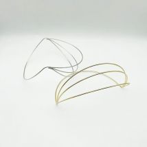 10PCS 1,8mm Vier Schichten Vintage Draht Stirnband Für DIY Braut Crown Metall Haar Hoops