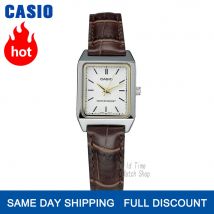 Casio Watch Orologio Da donna di Lusso di Marca Analogico di Cuoio delle Donne quadrante Quadrato