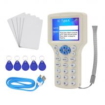 Super funktionsfähiger RFID-Smartcard-Leser, 125 kHz, Schlüsselkartenkopierer, RFID-Duplikator, 13,56 MHz, verschlüsselter Programmierer, USB, UID / T5577