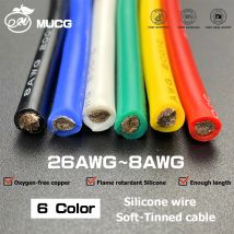 Filo di silicone Cavo elettrico Cavi automobilistici in rame stagnato 28 26 24 22 20 18 16 14 awg 4awg 6awg 8awg 10awg 12awg 14awg 16awg