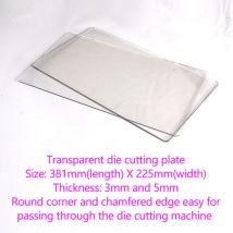 DUOFEN stanzen maschine transparent stanzen platte weiß nylon platte für A4 225mm 381mm Große größe sterben schneiden maschine