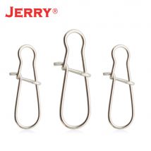 Jerry Edelstahl Angeln Haken Stecker Sicherheit Süchtig Snap Barrel Schwenker-feste Ringe 4.5/8,7g Haken Schnelle Clip schloss Waren