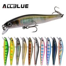 ALLBLUE WENDIG 70S Flach Minnow Stille Angeln Locken 70mm 5,5g Magnetische Wobbler Langsam Sinking Bass Pike Forelle künstliche Köder