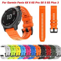 26 22 20MM Pasek do zegarka Garmin Fenix 6X 6 Pro 7X 7 7S 8 47mm 51mm E Silikonowa opaska na