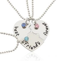 Koreanische modische Frauen Halskette Kette Stück Set bester Freund Freundschaft Anhänger bff passende Halskette Schmuck Sets Geschenke