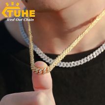6mm 8mm Breite Mode Miami Kubanischen Kette Halskette Für Frauen männer Hip Hop Schmuck Kupfer Zirkonia Bling charme Ketten