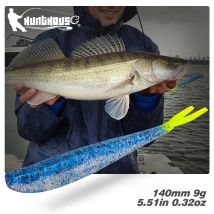 Hunt house 4 teile/los gabel schwanz fisch weicher köder easy shiner 140mm/9g silikon wurm wobbler zweifarbige köder für texpossionsTakelage