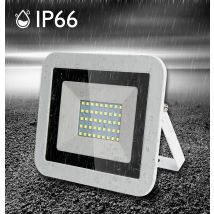 Reflektor z białą skorupą Ultra cienki reflektor LED Reflektor zewnętrzny AC220V IP65 Ścieżka Ogród Ulica Brama Kinkiet Oświetlenie powodziowe