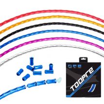 Bicycle Cables Housing Aluminum alloy Slub Tube Mountain  Bike Variable Speed Brake Oil Injection Fishbone Wire Tube