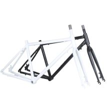 700C Rennradrahmen 6061 Aluminiumlegierung High Carbon Steel Vorderradgabel Variable Geschwindigkeit Kies Fahrrad Mittelrohr Höhe 19 Zoll