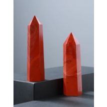 Natural Red Crystal Quartz Reiki Red jasper Points Crystal pillar column Terminated Wand Healing Stone mineral Specimen