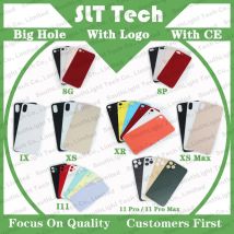 Für iphone 8g 8Plus X Xs Max XR 11 12 13 14 15 16 Pro Max Zurück Glas großes Loch Mit CE Europa Version Hinten Batterie Abdeckung Fall