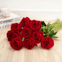 50cm Red Rose Silk Künstliche rosen Weiß Blumen Knospe Gefälschte Blumen für Home Valentinstag geschenk Hochzeit Dekoration indoor Decor